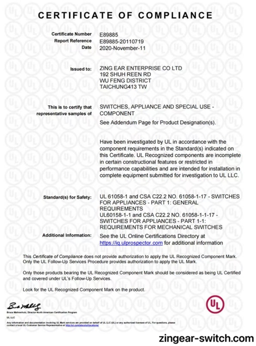 UL certification